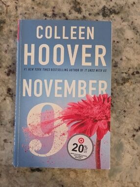 3/$13 or 4/16 Colleen Hoover "November 9" Paperback - Blue & Pink Cover